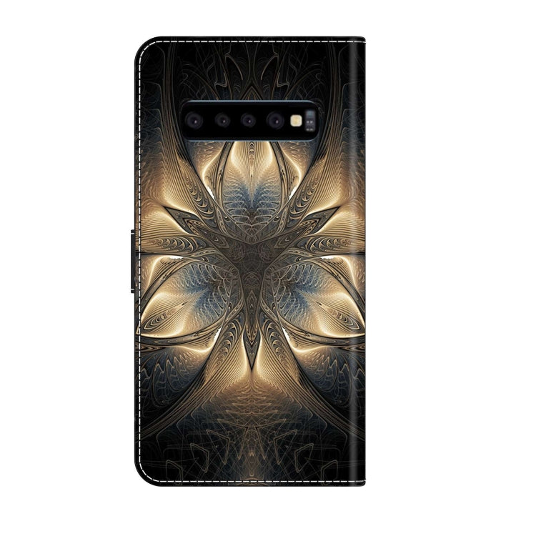 For Samsung Galaxy S10 Crystal 3D Shockproof Protective Leather Phone Case(Luminous Building) by buy2fix