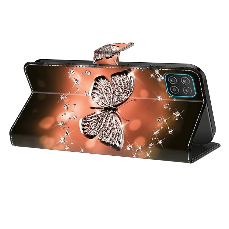 For Samsung Galaxy S10 Crystal 3D Shockproof Protective Leather Phone Case(Crystal Butterfly) by buy2fix