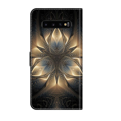 For Samsung Galaxy S10+ Crystal 3D Shockproof Protective Leather Phone Case(Luminous Building) by buy2fix