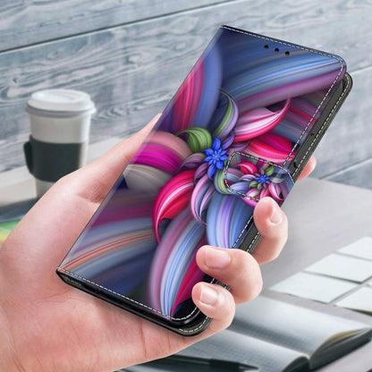 For Samsung Galaxy S10+ Crystal 3D Shockproof Protective Leather Phone Case(Colorful Flower) by buy2fix