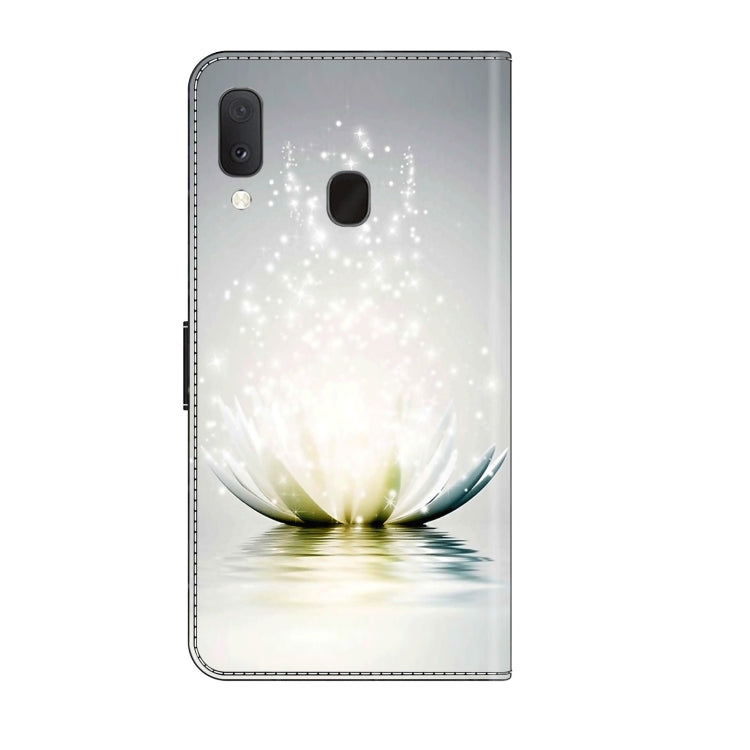 For Samsung Galaxy S10e Crystal 3D Shockproof Protective Leather Phone Case(Light Lotus) by buy2fix