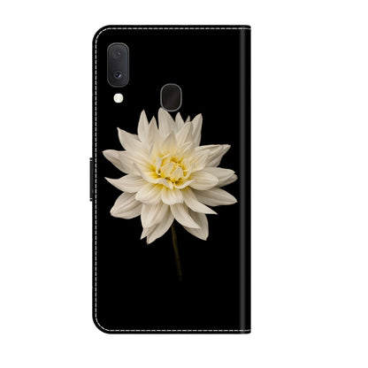 For Samsung Galaxy S10e Crystal 3D Shockproof Protective Leather Phone Case(White Flower) by buy2fix