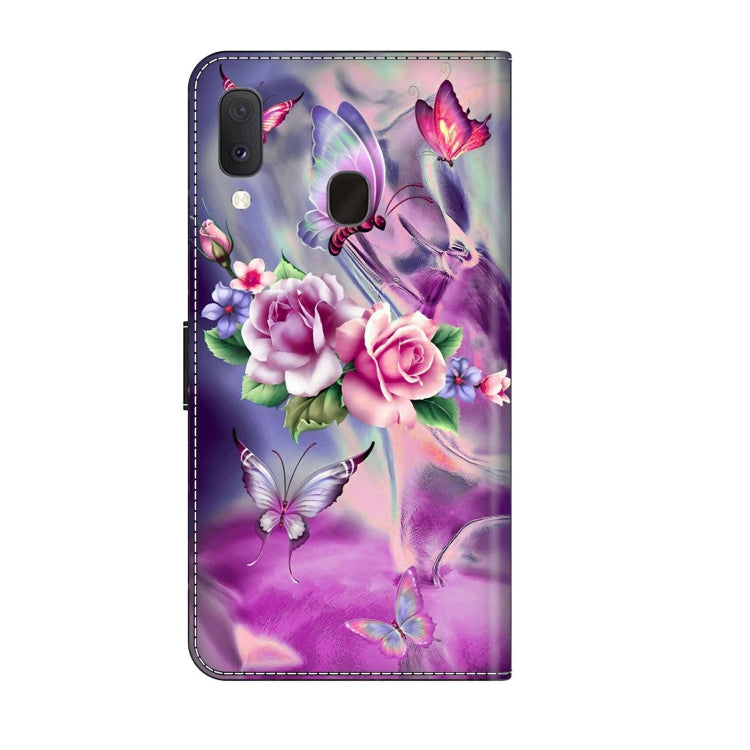 For Samsung Galaxy S10e Crystal 3D Shockproof Protective Leather Phone Case(Butterfly) by buy2fix