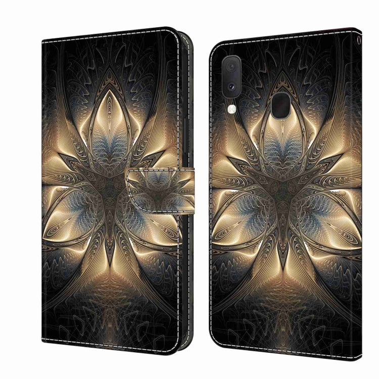 For Samsung Galaxy S10e Crystal 3D Shockproof Protective Leather Phone Case(Luminous Building) by buy2fix
