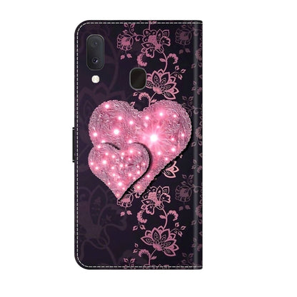 For Samsung Galaxy S10e Crystal 3D Shockproof Protective Leather Phone Case(Lace Love) by buy2fix