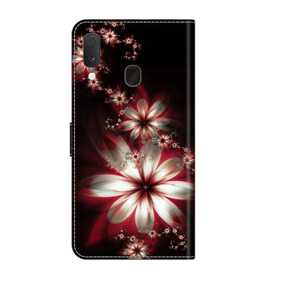For Samsung Galaxy S10e Crystal 3D Shockproof Protective Leather Phone Case(Fantastic Flower) by buy2fix