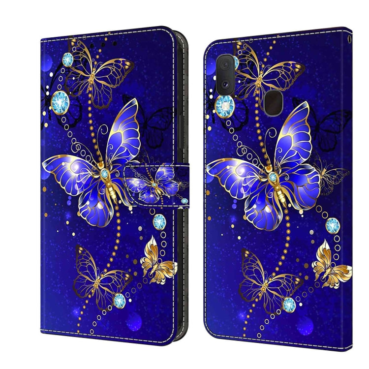 For Samsung Galaxy S10e Crystal 3D Shockproof Protective Leather Phone Case(Diamond Butterfly) by buy2fix