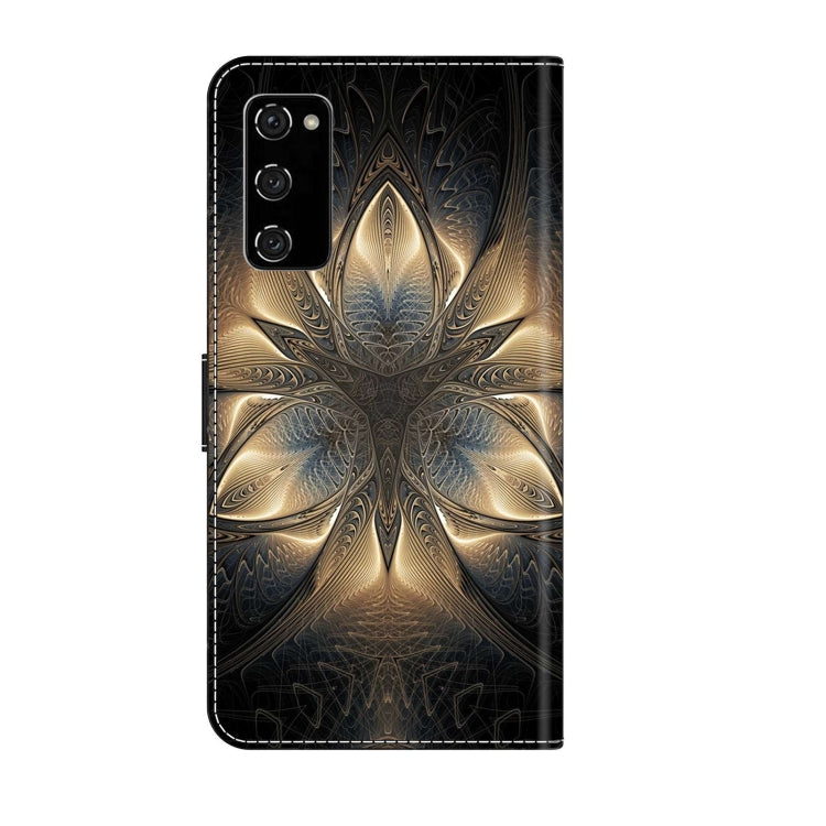 For Samsung Galaxy S20 FE Crystal 3D Shockproof Protective Leather Phone Case(Luminous Building) by buy2fix