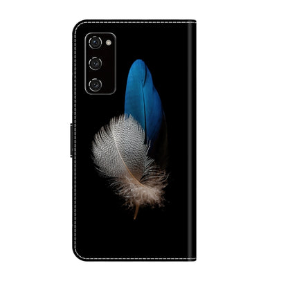 For Samsung Galaxy S20 FE Crystal 3D Shockproof Protective Leather Phone Case(Two Branches) by buy2fix