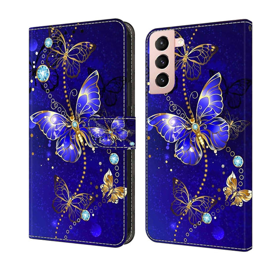 For Samsung Galaxy S21 Crystal 3D Shockproof Protective Leather Phone Case(Diamond Butterfly) - Galaxy S21 5G Cases by buy2fix | Online Shopping UK | buy2fix