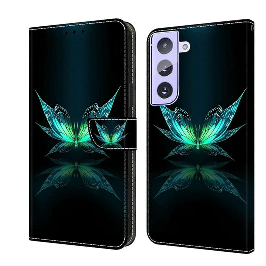 For Samsung Galaxy S21+ Crystal 3D Shockproof Protective Leather Phone Case(Reflection Dutterfly) - Galaxy S21+ 5G Cases by buy2fix | Online Shopping UK | buy2fix