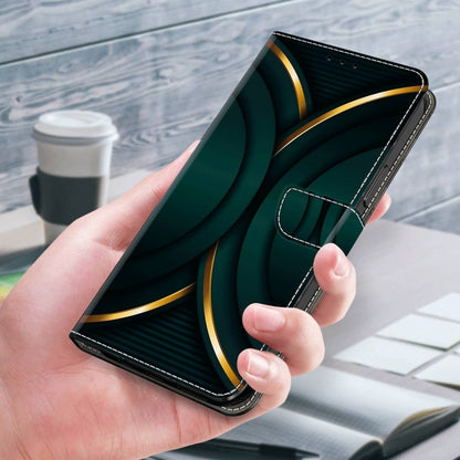 For Samsung Galaxy S21+ Crystal 3D Shockproof Protective Leather Phone Case(Gold Outline) - Galaxy S21+ 5G Cases by buy2fix | Online Shopping UK | buy2fix
