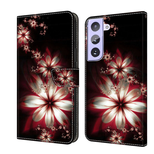 For Samsung Galaxy S21+ Crystal 3D Shockproof Protective Leather Phone Case(Fantastic Flower) - Galaxy S21+ 5G Cases by buy2fix | Online Shopping UK | buy2fix