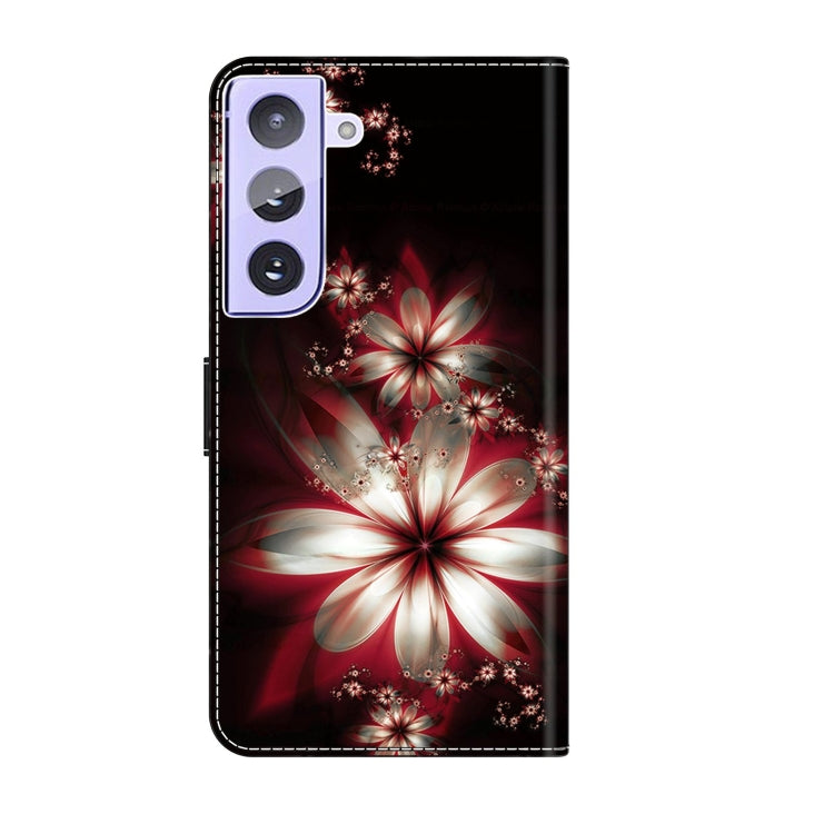 For Samsung Galaxy S21+ Crystal 3D Shockproof Protective Leather Phone Case(Fantastic Flower) - Galaxy S21+ 5G Cases by buy2fix | Online Shopping UK | buy2fix