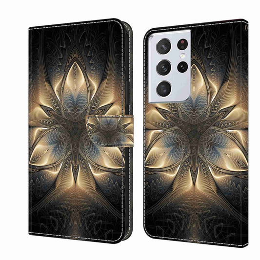 For Samsung Galaxy S21 Ultra Crystal 3D Shockproof Protective Leather Phone Case(Luminous Building) - Galaxy S21 Ultra 5G Cases by buy2fix | Online Shopping UK | buy2fix