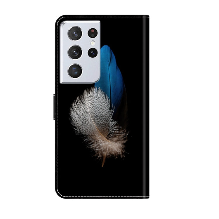For Samsung Galaxy S21 Ultra Crystal 3D Shockproof Protective Leather Phone Case(Two Branches) - Galaxy S21 Ultra 5G Cases by buy2fix | Online Shopping UK | buy2fix