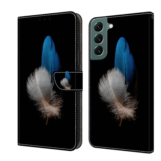 For Samsung Galaxy S22+ Crystal 3D Shockproof Protective Leather Phone Case(Two Branches) - Galaxy S22+ 5G Cases by buy2fix | Online Shopping UK | buy2fix