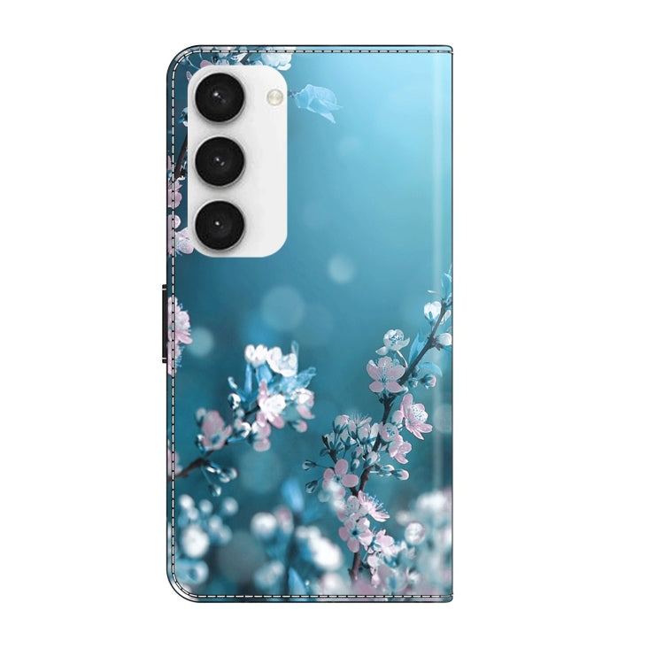 For Samsung Galaxy S23 Crystal 3D Shockproof Protective Leather Phone Case(Plum Flower) - Galaxy S23 5G Cases by buy2fix | Online Shopping UK | buy2fix