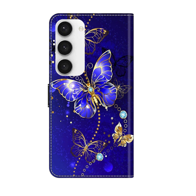 For Samsung Galaxy S23 Crystal 3D Shockproof Protective Leather Phone Case(Diamond Butterfly) - Galaxy S23 5G Cases by buy2fix | Online Shopping UK | buy2fix