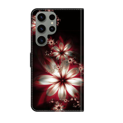 For Samsung Galaxy S23 Ultra Crystal 3D Shockproof Protective Leather Phone Case(Fantastic Flower) - Galaxy S23 Ultra 5G Cases by buy2fix | Online Shopping UK | buy2fix