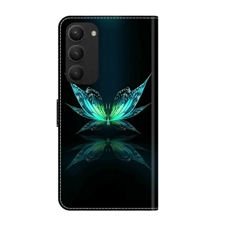 For Samsung Galaxy S23+ Crystal 3D Shockproof Protective Leather Phone Case(Reflection Dutterfly) - Galaxy S23+ 5G Cases by buy2fix | Online Shopping UK | buy2fix