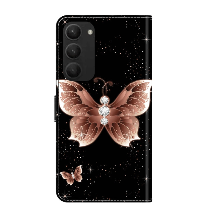 For Samsung Galaxy S23+ Crystal 3D Shockproof Protective Leather Phone Case(Pink Diamond Butterfly) - Galaxy S23+ 5G Cases by buy2fix | Online Shopping UK | buy2fix