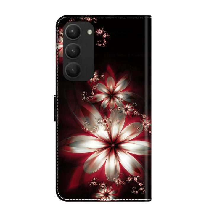 For Samsung Galaxy S23+ Crystal 3D Shockproof Protective Leather Phone Case(Fantastic Flower) - Galaxy S23+ 5G Cases by buy2fix | Online Shopping UK | buy2fix