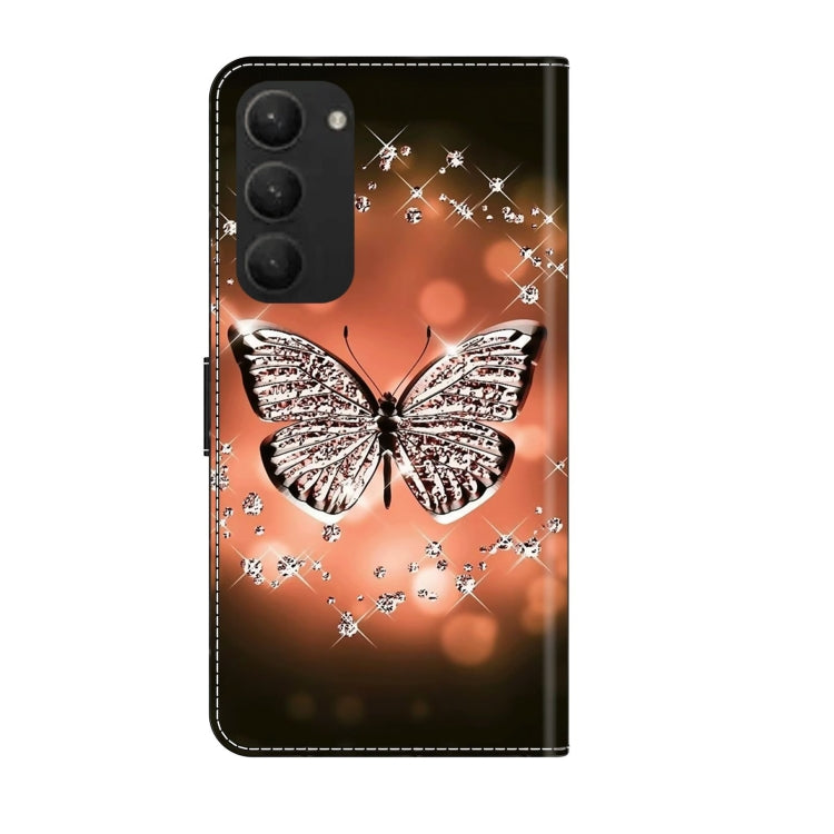 For Samsung Galaxy S23+ Crystal 3D Shockproof Protective Leather Phone Case(Crystal Butterfly) - Galaxy S23+ 5G Cases by buy2fix | Online Shopping UK | buy2fix