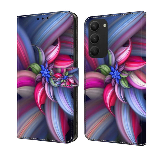 For Samsung Galaxy S23+ Crystal 3D Shockproof Protective Leather Phone Case(Colorful Flower) - Galaxy S23+ 5G Cases by buy2fix | Online Shopping UK | buy2fix