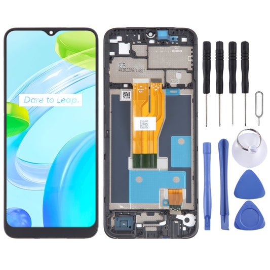 For Realme C30 OEM LCD Screen Digitizer Full Assembly with Frame - LCD Screen by buy2fix | Online Shopping UK | buy2fix