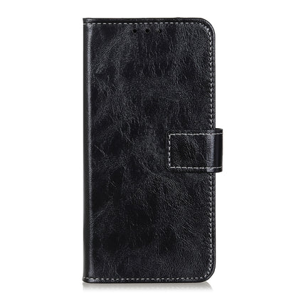 For OnePlus Nord 3 / Ace 2V Retro Crazy Horse Texture Leather Phone Case(Black) - OnePlus Cases by buy2fix | Online Shopping UK | buy2fix