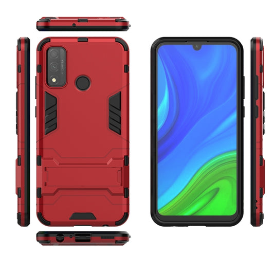 For Huawei P smart 2020 PC + TPU Shockproof Protective Case with Holder(Red) - Huawei Cases by buy2fix | Online Shopping UK | buy2fix
