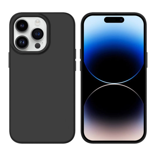 For iPhone 14 Pro Liquid Silicone MagSafe Phone Case(Black) - iPhone 14 Pro Cases by buy2fix | Online Shopping UK | buy2fix