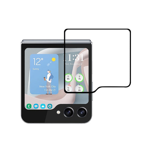 For Samsung Galaxy Z Flip5 External Small Screen Full Glue Full Cover Screen Protector Tempered Glass Film - Galaxy Tempered Glass by buy2fix | Online Shopping UK | buy2fix
