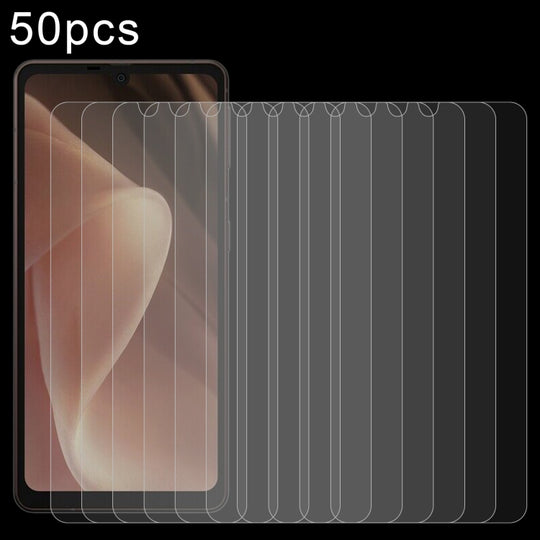 For Sharp Aquos Sense 7 50pcs 0.26mm 9H 2.5D Tempered Glass Film