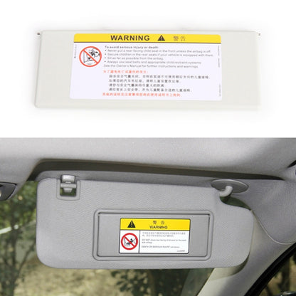 For Peugeot 308 2010-2022 Left-hand Drive Car Sun Visor Makeup Mirror Cover 98177070(White) - Sunglasses & Glasses Clips by buy2fix | Online Shopping UK | buy2fix