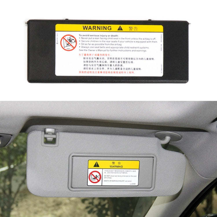 For Buick / Chevrolet Left-hand Drive Car Sun Visor Makeup Mirror 23196443(Black) by buy2fix