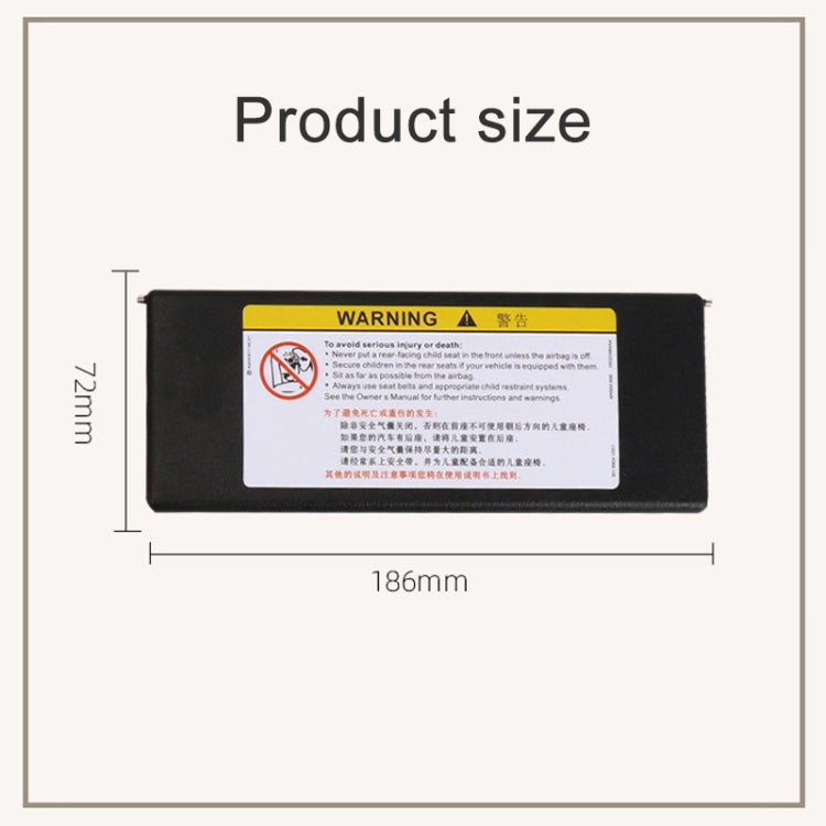 For Buick / Chevrolet Left-hand Drive Car Sun Visor Makeup Mirror 23196443(Black) by buy2fix