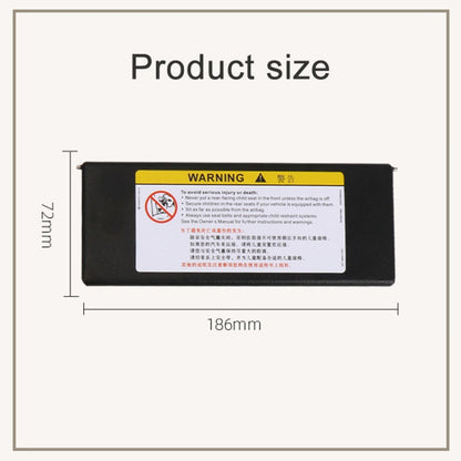 For Buick / Chevrolet Left-hand Drive Car Sun Visor Makeup Mirror 23196443(Black) by buy2fix