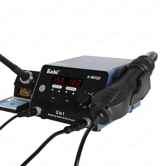 Kaisi 8512D 2 in 1 Smart Digital Display Hot Air Gun Soldering Iron Rework Station, Plug:EU - Soldering Iron Set by Kaisi | Online Shopping UK | buy2fix