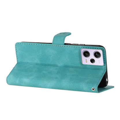 For Xiaomi Redmi Note 12 Pro 5G Flower Butterfly Embossing Pattern Leather Phone Case(Sky Blue) by buy2fix