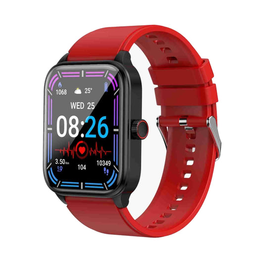 ET540 1.91 inch IP67 Waterproof Silicone Band Smart Watch, Support ECG / Non-invasive Blood Glucose Measurement(Red) by buy2fix