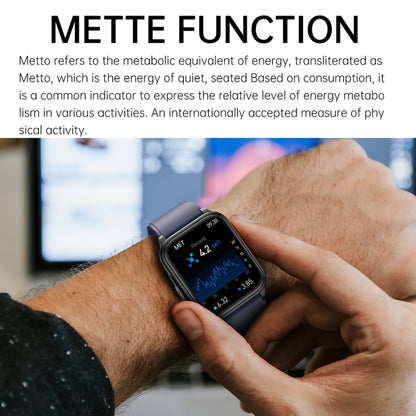 ET540 1.91 inch IP67 Waterproof Silicone Band Smart Watch, Support ECG / Non-invasive Blood Glucose Measurement(Blue) by buy2fix