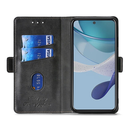For Realme 11 Pro / 11 Pro+ 5G Contrast Color Side Buckle Leather Phone Case(Blue + Grey) - Realme Cases by buy2fix | Online Shopping UK | buy2fix