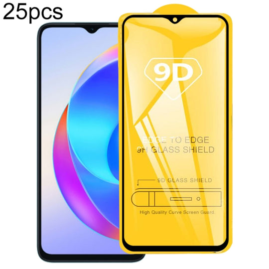 Pour Honor X6a 25pcs 9D Film de verre trempé plein écran colle