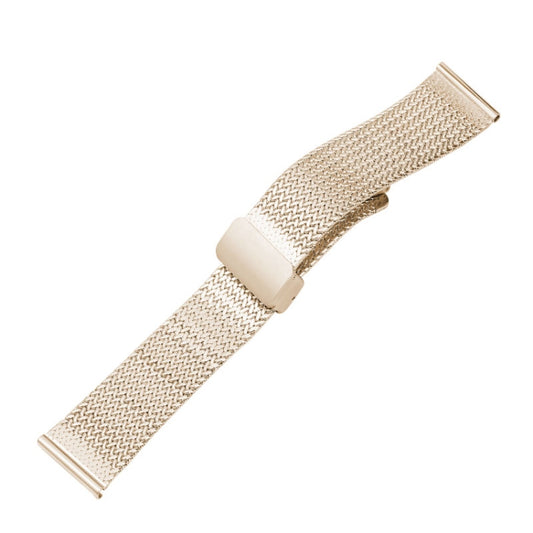 For Apple Watch SE 2022 40mm Magnetic Buckle Herringbone Mesh Metal Watch Band(Starlight) - Watch Bands by buy2fix | Online Shopping UK | buy2fix