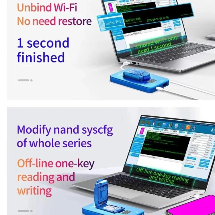 JCID P13 Nand Read Write Programmer DFU Purple Screen Tool For iPhone 6 to 13 Pro Max - Test Tools by JCID | Online Shopping UK | buy2fix