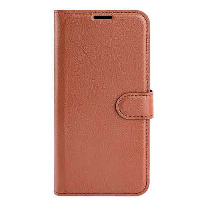 For Samsung Galaxy A14 5G Litchi Texture Horizontal Flip Phone Case with Holder(Brown) by buy2fix
