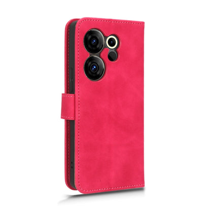 For Tecno Camon 20 Premier Skin Feel Magnetic Flip Leather Phone Case(Rose Red) by buy2fix