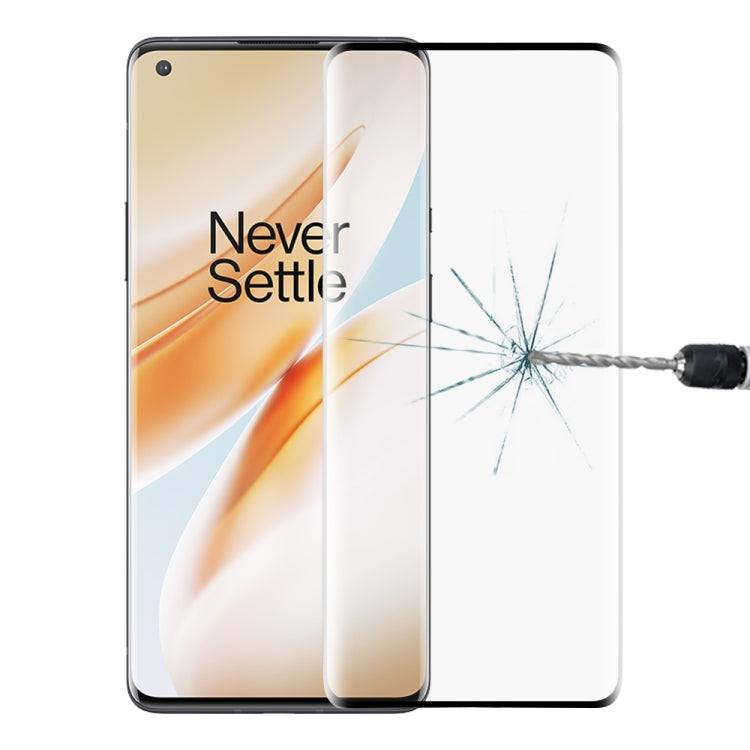 For OnePlus 8 Pro 3D Curved Edge Full Screen Tempered Glass Film by buy2fix